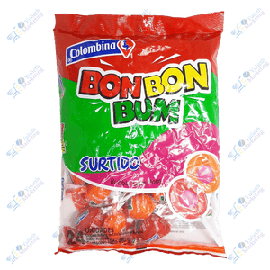 Colombina Bon Bon Bum Chupetes Saborizados Surtido Packx24u 480 g