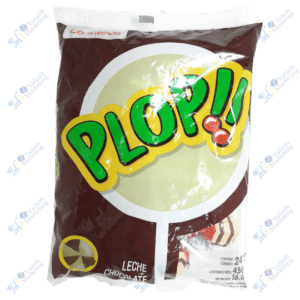 Confiteca Plop Chupetes Saborizados Leche Chocolate Packx24u 480 g