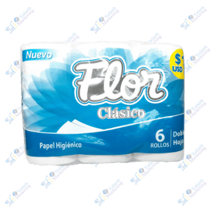 Flor Papel Higiénico Clásico Pack x 6 u