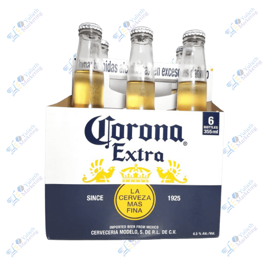 Corona Cerveza Extra Fina 355 ml Pack x 6u
