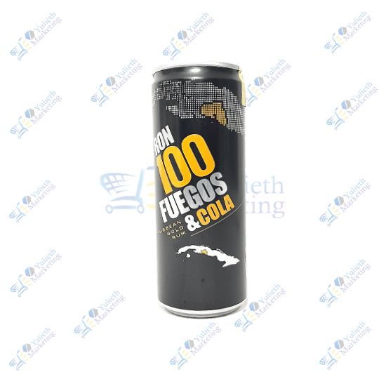 100 Fuegos Lata Ron con Cola 330 ml