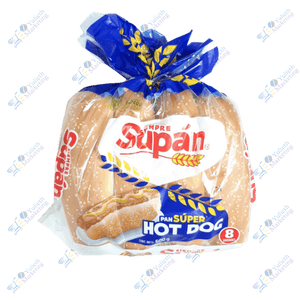Supán Super Pan de Hot Dog Packx8u 600 gr