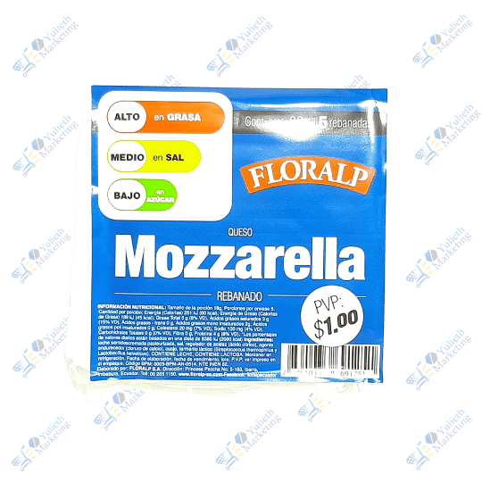 Floralp Mozzarella Queso Rebanado Packx5u 90g