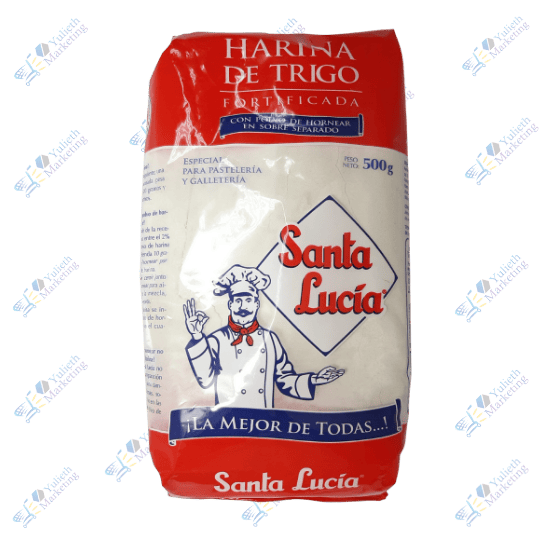 Santa Lucía Harina de Trigo Con Polvo de Hornear 500 g