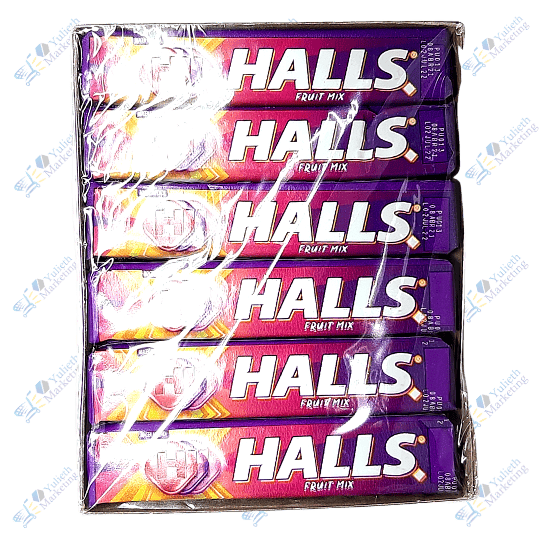 Adams Caramelos Halls Fruit Mix Pack x 9u 25.2 g Kitx12u 302.4 g