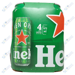 Heineken Cerveza en Lata 473 ml Packx4u