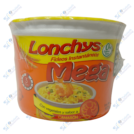 Mega Lonchys Fideo Instantáneo Camarón 107 g