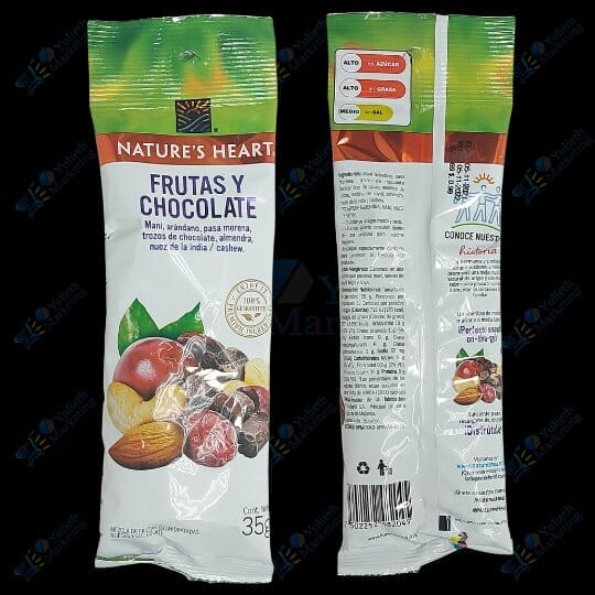 Nature’s Heart Frutos Secos Frutas y Chocolate Mani Arandano Pasas Almebdra 35 g