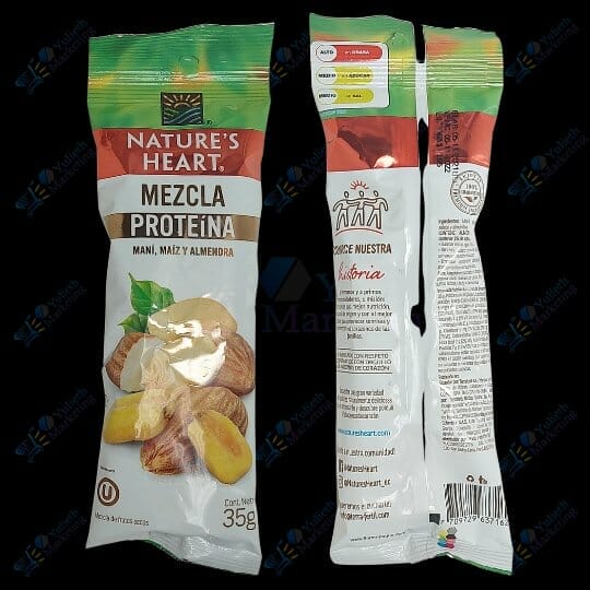 Nature’s Heart Frutos Secos Mezcla Proteina Mani Maiz Almendra 35 g