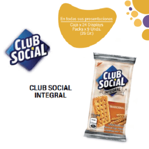 Club Social Galletas Integrales Caja E 24x9x26g