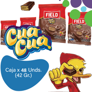 Field Cua Cua Minis Wafer Galletas de Chocolate con Vainilla Caja EC 48u x 42 g