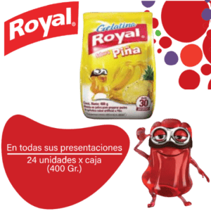 Royal Gelatina en Polvo Piña Caja 24x400g