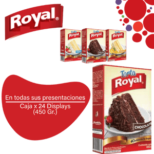 Royal Mezcla en Polvo Para Torta Chocolate BX CAJA 24X450 gr