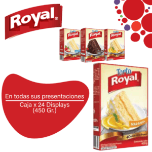 Royal Mezcla en Polvo Para Torta Naranja BX CAJA 24X450 gr