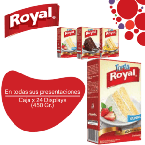 Royal Mezcla en Polvo Para Torta Vainilla BX CAJA 24X450 gr