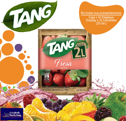 Tang Jugo en polvo de Fresa EC12x12x20g
